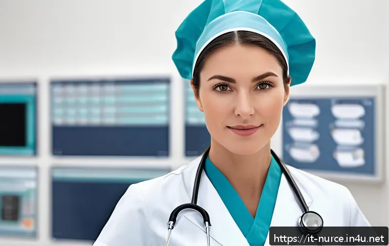 간호사 직무 관련 법률 사례 - A professional Italian nurse in a modern hospital setting, wearing a clean, crisp uniform with visib...